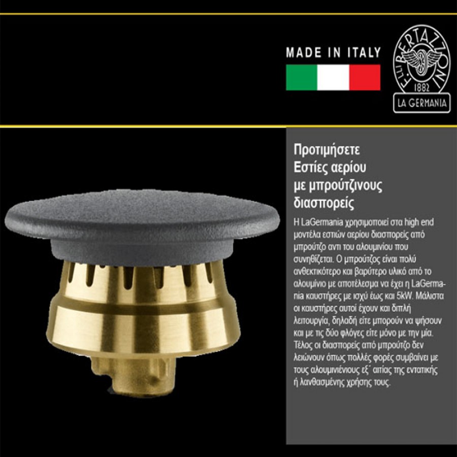 Bertazzoni HER100 6 MFE T NE T Μικτή Κουζίνα Bertazzoni HER100 6 MFE T NE T Μικτή Κουζίνα